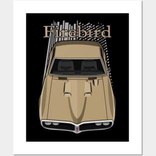 Pontiac Firebird Ram Air 1968 - Gold Posters and Art